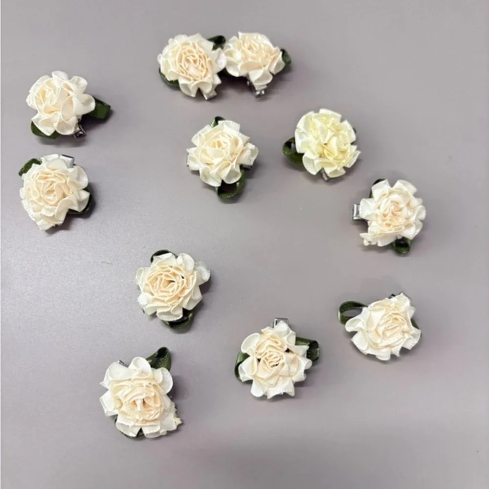 Elegant Flower‎ Hair Clips – Set of 10 – Braided Hair Accessories for Women new